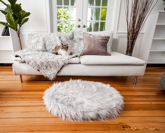 CatNap™ Bundle - Orthopedic Bed, Grey + Matching Waterproof Blanket