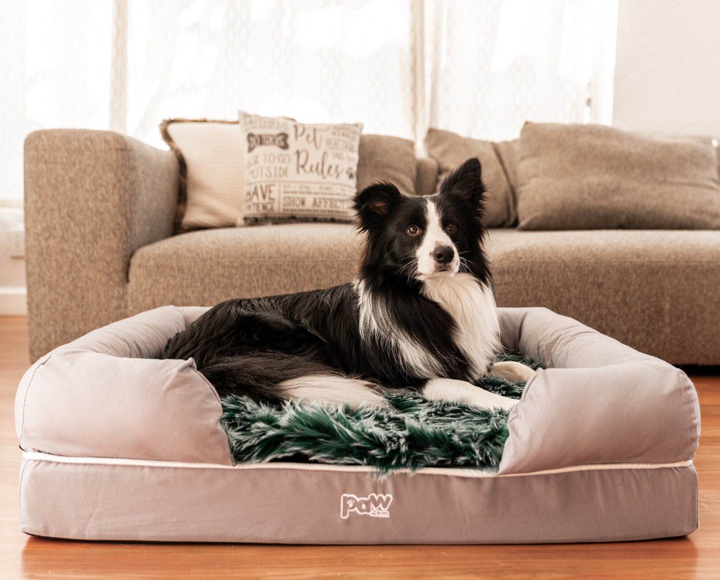 PupLounge™ Holiday Topper - Green (Bed Not Included)