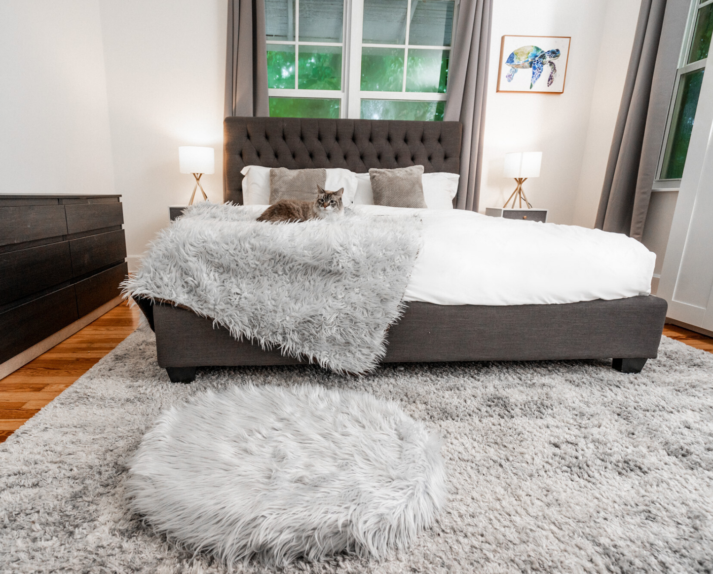 CatNap™ Bundle - Orthopedic Bed, Grey + Matching Waterproof Blanket