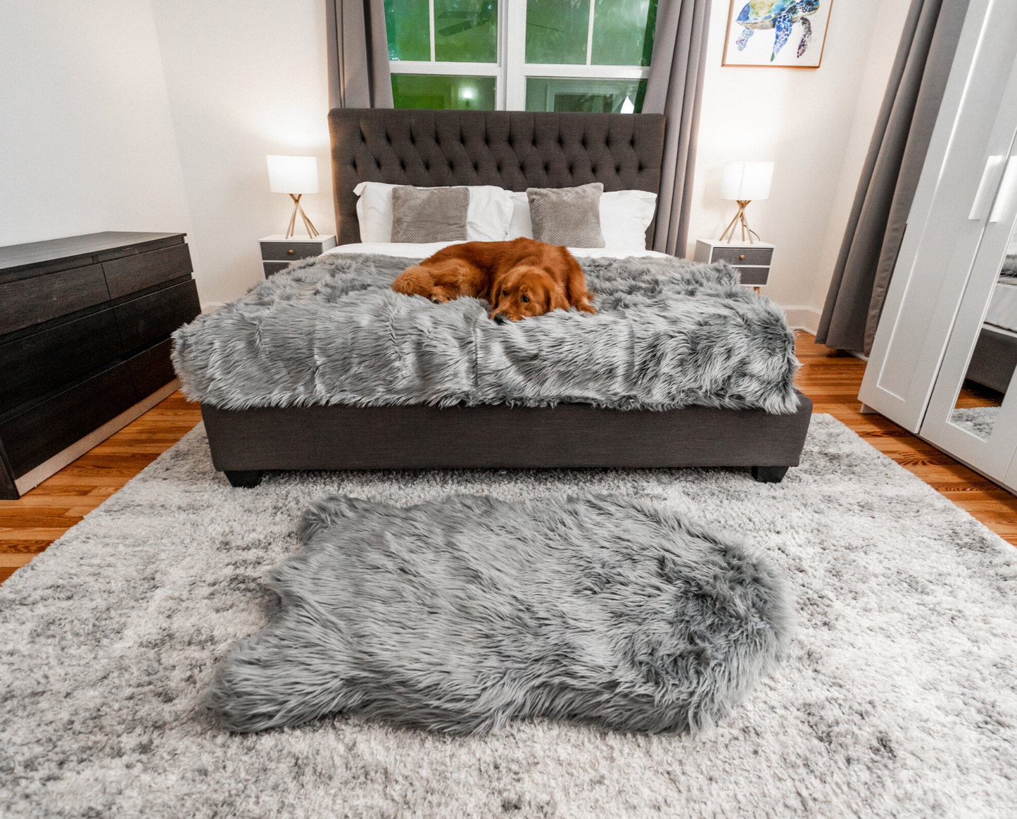PupProtector™ Waterproof Throw Blanket - Charcoal Grey
