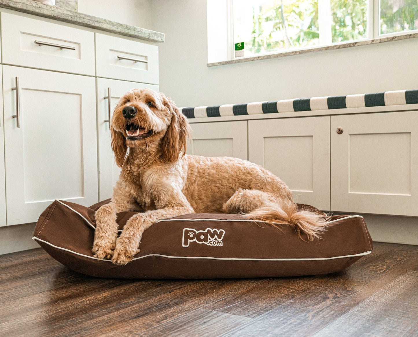 PupLounge™ All-Season Indoor/Outdoor Memory Foam Bed - Brown