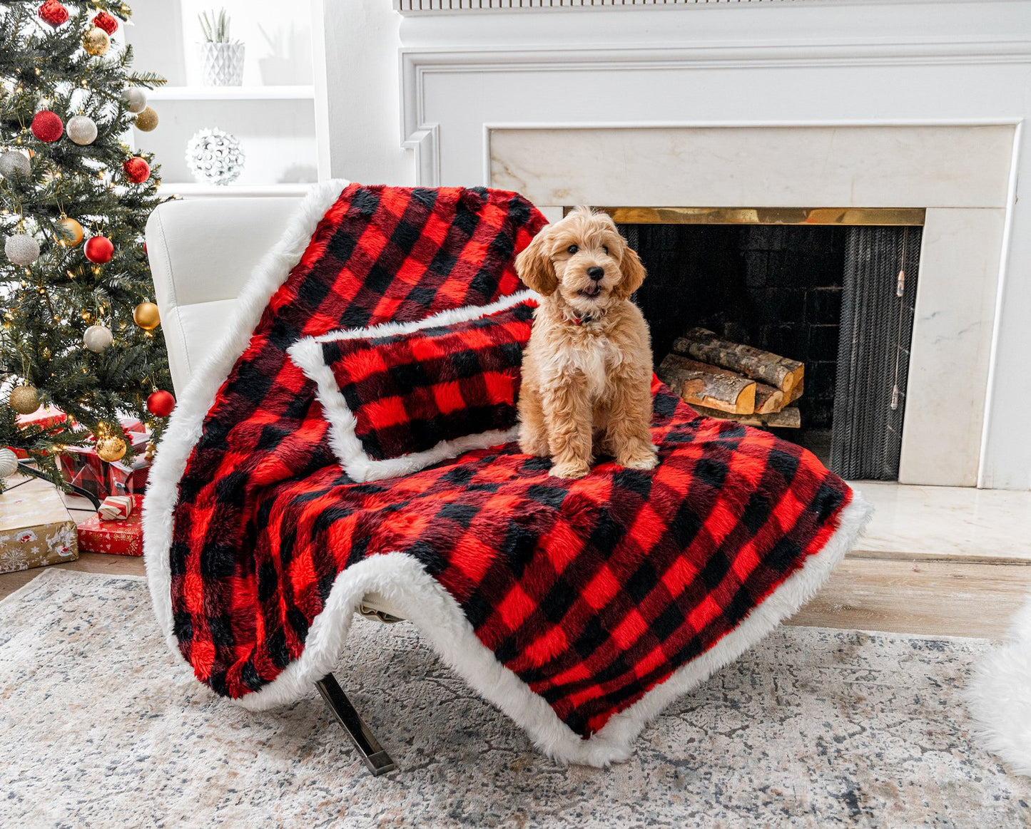 PupPillow™ Winter Plaid Memory Foam Pillow