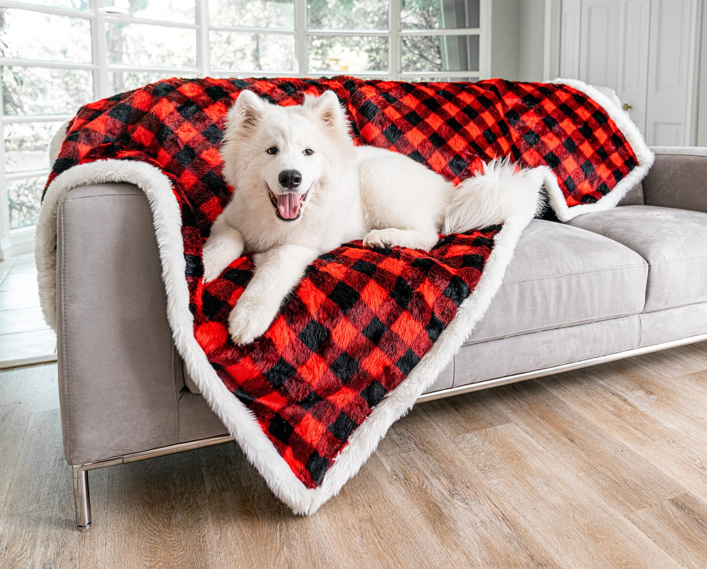 PupProtector™ Waterproof Throw Blanket - Winter Plaid