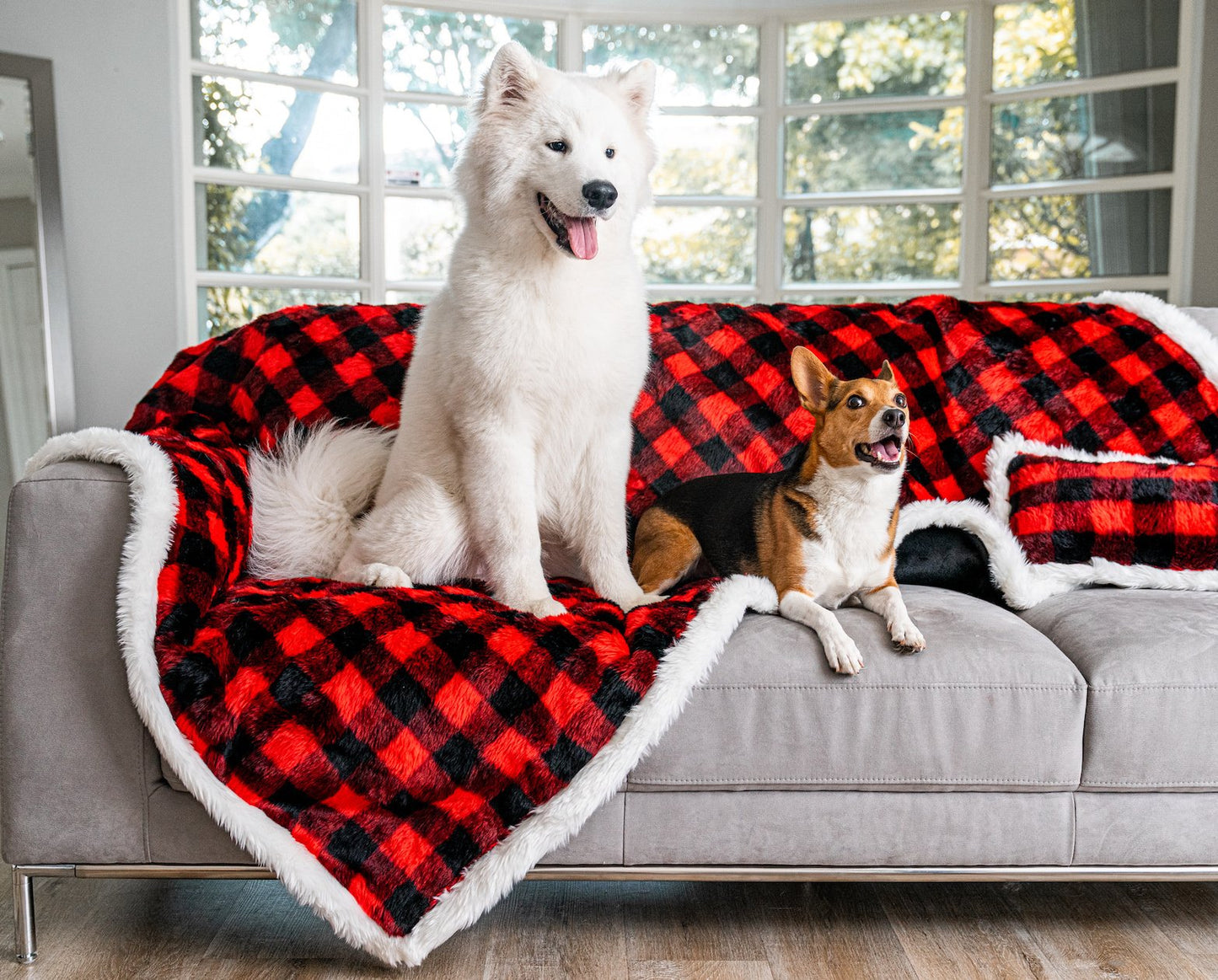 PupProtector™ Waterproof Throw Blanket - Winter Plaid