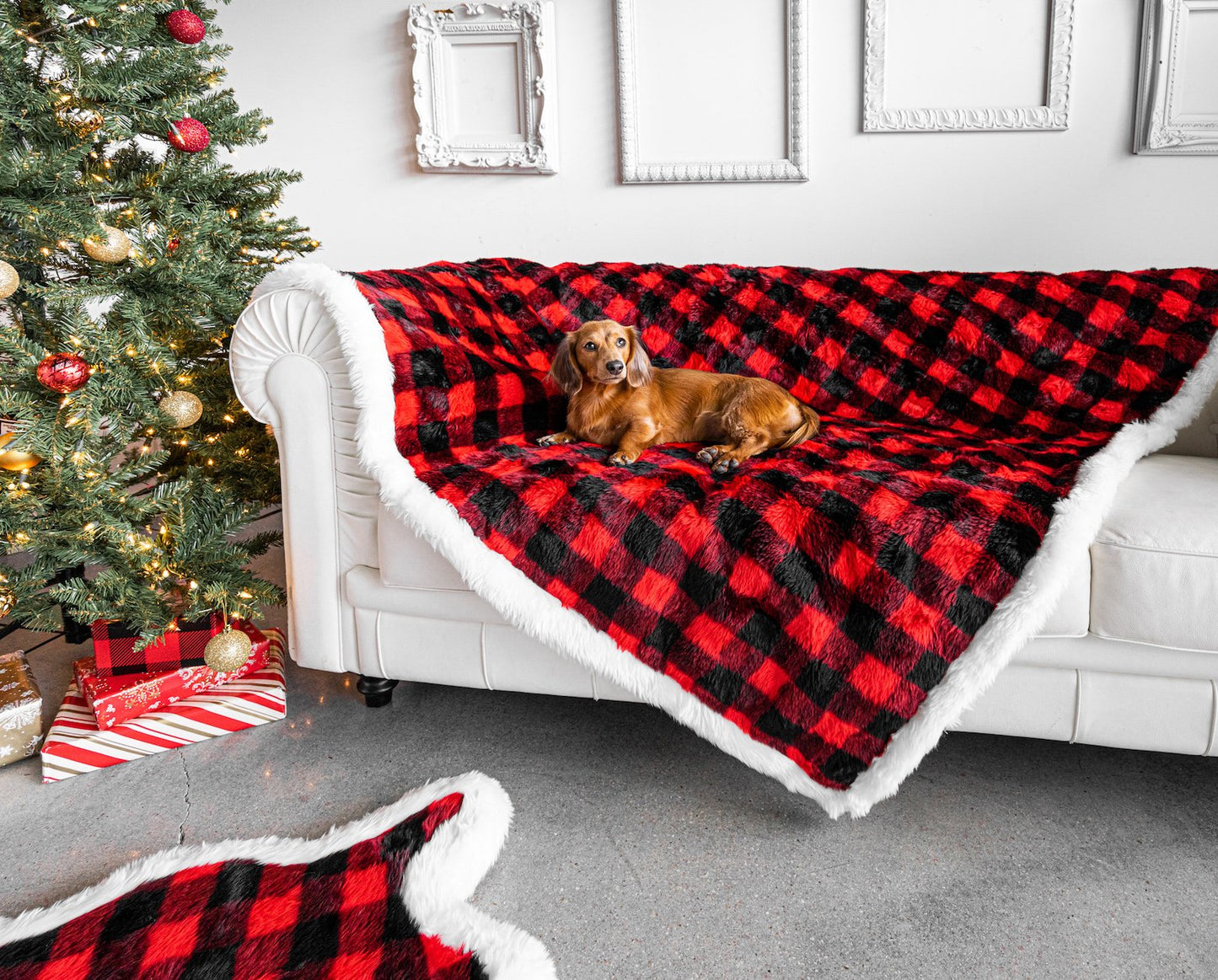 PupProtector™ Waterproof Throw Blanket - Winter Plaid