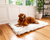 PupRug™ Faux Fur Orthopedic Dog Bed - Rectangle White