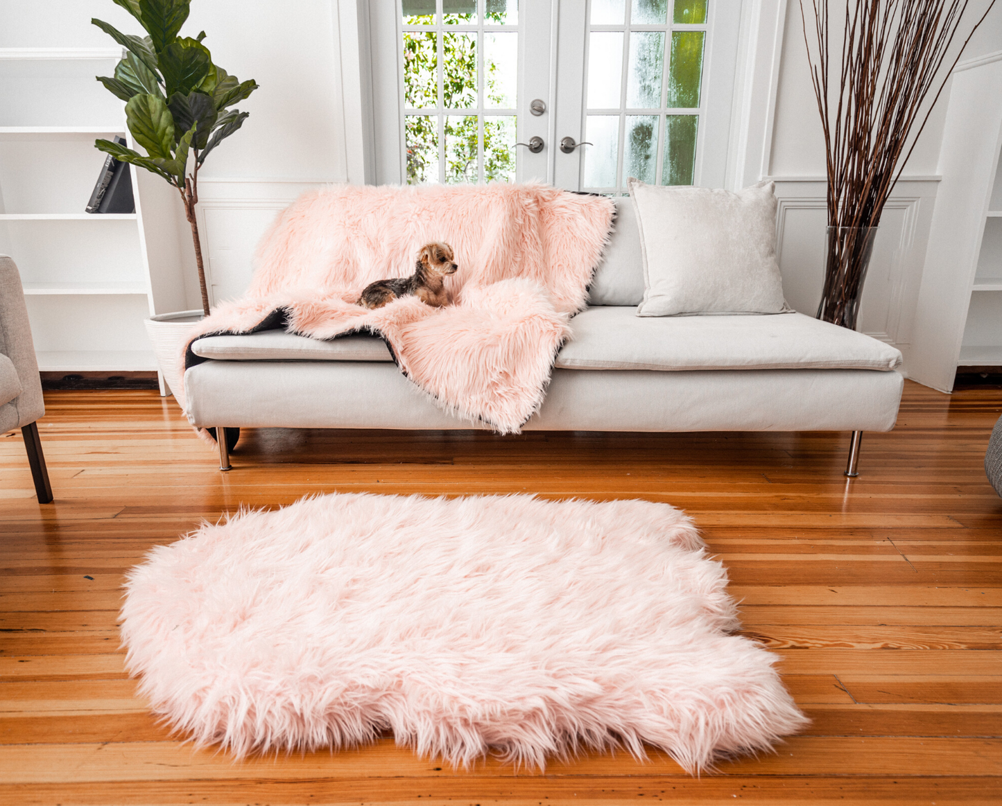 PupProtector™ Waterproof Throw Blanket - Blush Pink