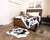 PupRug™ Junior Bundle - Memory Foam Bed, Black Faux Cowhide & Matching Waterproof Blanket