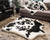 PupRug™ Bundle - Memory Foam Bed, Black Faux Cowhide & Matching Waterproof Blanket