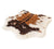 PupRug™ Animal Print Memory Foam Dog Bed Cover - Brown Faux Cowhide (Bed Not Included)