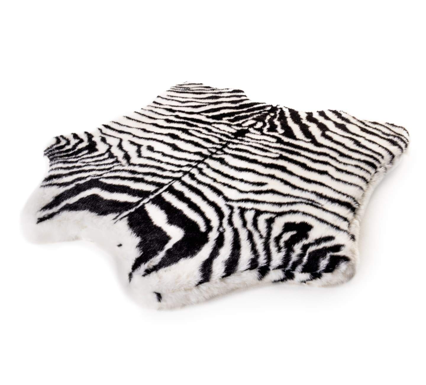PupRug™ Animal Print Memory Foam Dog Bed - Zebra Faux Print
