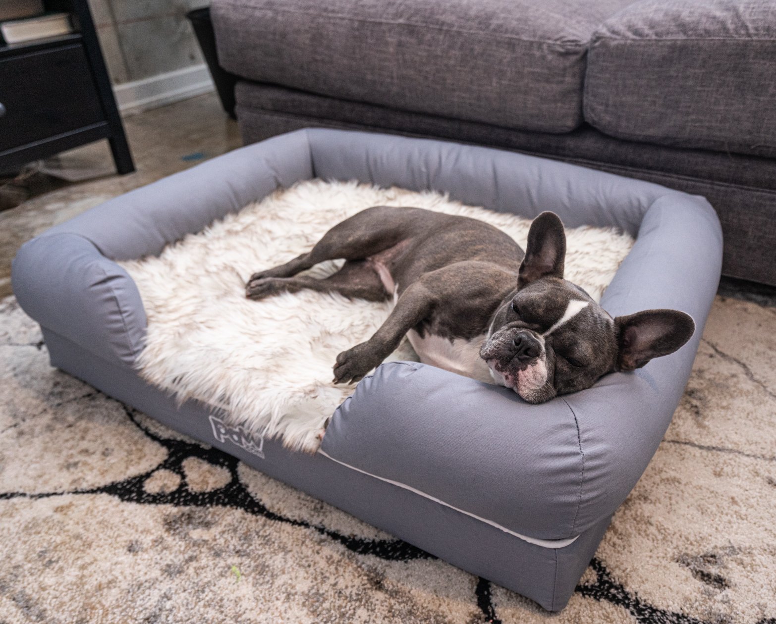 PupLounge™ Memory Foam Bolster Bed & Topper