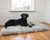 PupRug™ Faux Fur Orthopedic Dog Bed - Rectangle Grey