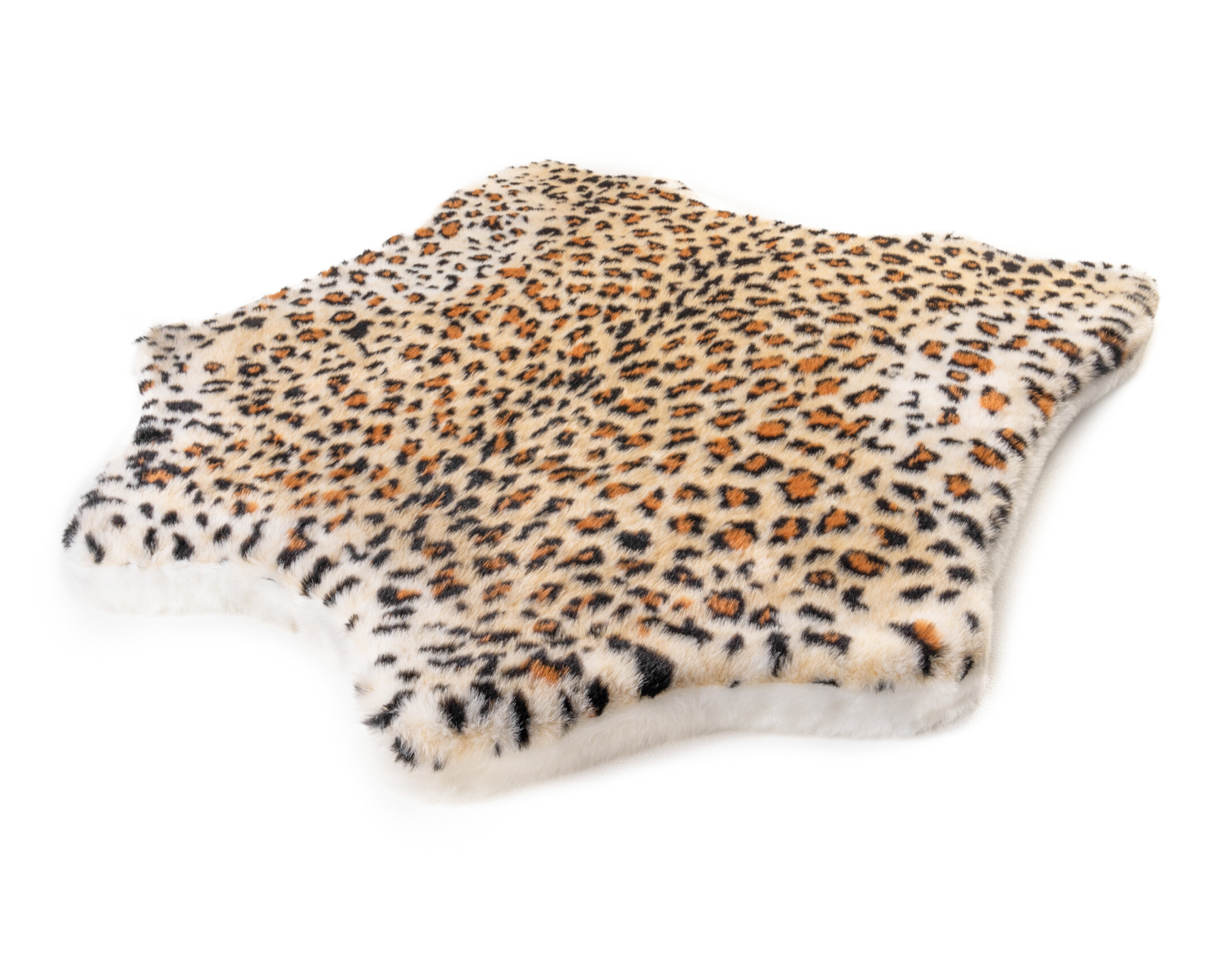 PupRug™ Animal Print Memory Foam Dog Bed Cover - Cheetah Faux Print (Bed Not Included)